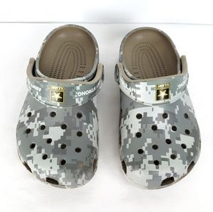 Crocs Shoes Crocs Classic Digi Camo Clog Wus Army Logo Mw3 Poshmark